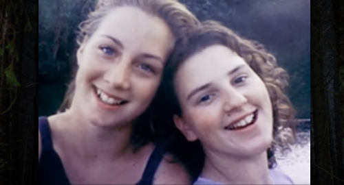 Ashley and Lauria with heads together smiling