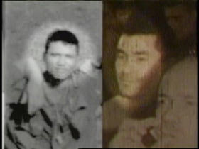 Two photos of men that resemble Robert Borton.