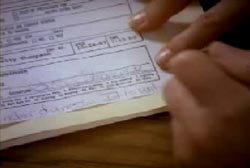 Betty signing a false reports