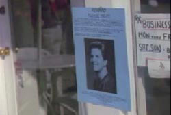 Flyer looking for information on the murder of Kevin Wheel