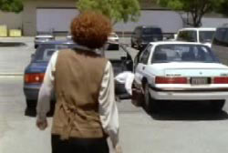 A co-worker looking at Matt slumped over on the driver side of his car