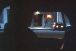 Steve parked outside of a bar looking out for any drunk patrons