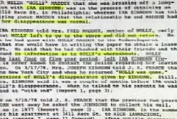 An investigators report on the murder of Holly Maddux
