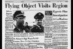 News Article titled 'Flying Object Visits Region'