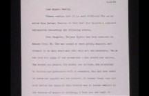 Letter Blockage wrote to Tanya's parents informing them she had to die